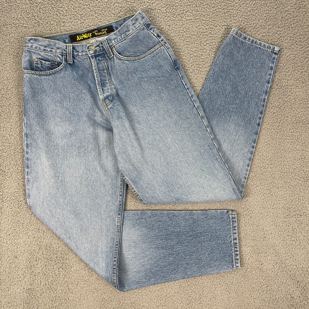 Vintage Dr. Martens‎ Jeans Womens 13T 28x32 Blue Great Fades Docs Barrel Leg 90s